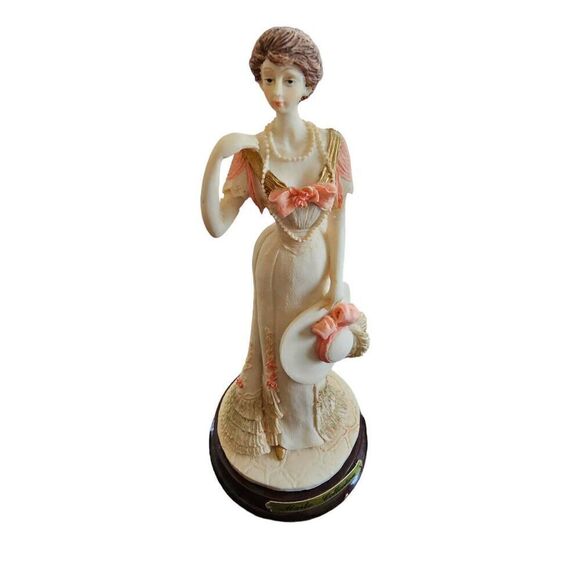 Marlo Collection Other - Lady Figurine w/hat and Base 8", Marlo Collections